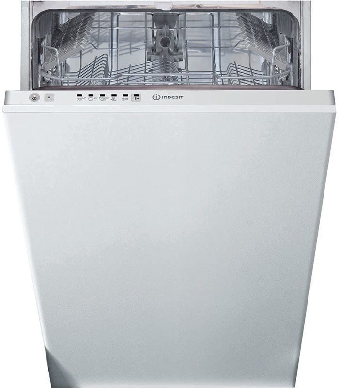 Indesit DSIE 2B10 lavavajilla Totalmente integrado, 10 cubiertos, A+, Blanco, 45 cm.